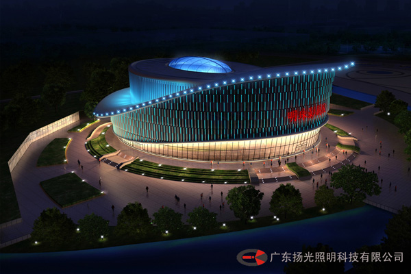 山东滨州明珠影剧院夜景betway手机版工程