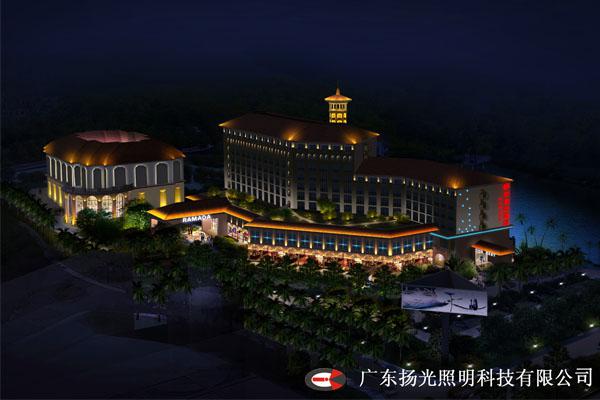 惠州华美达酒店亮化设计