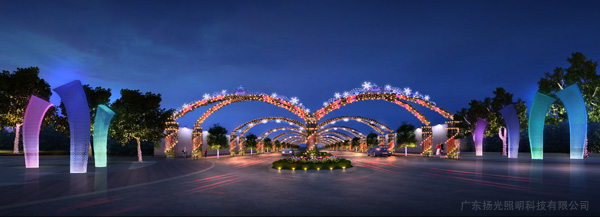 汕头方特欢乐世界花卉大道夜景betway手机版