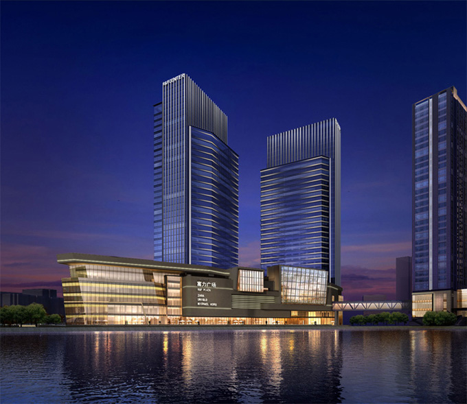 北京富力通州运河项目C系列裙房建筑外立面betway手机版工程