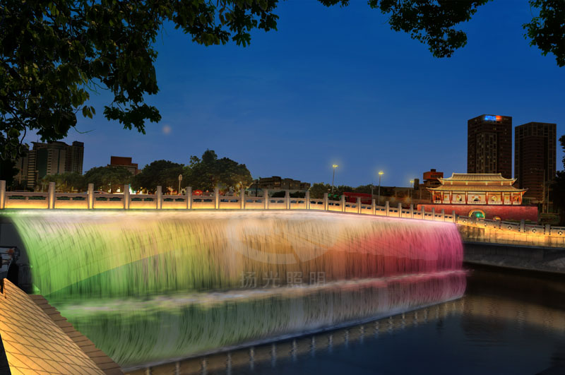 桥梁夜景照明设计效果图