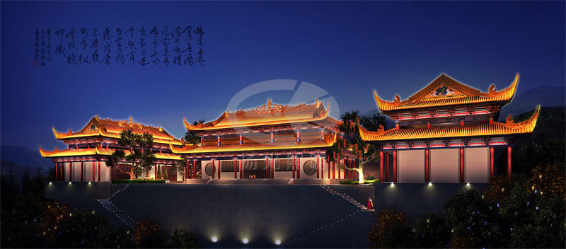 古建筑照明设计效果图