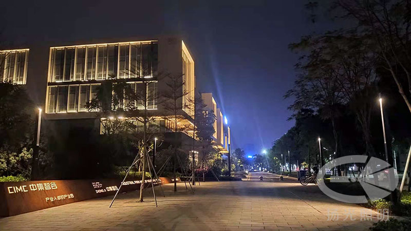 产业园亮化工程夜景图