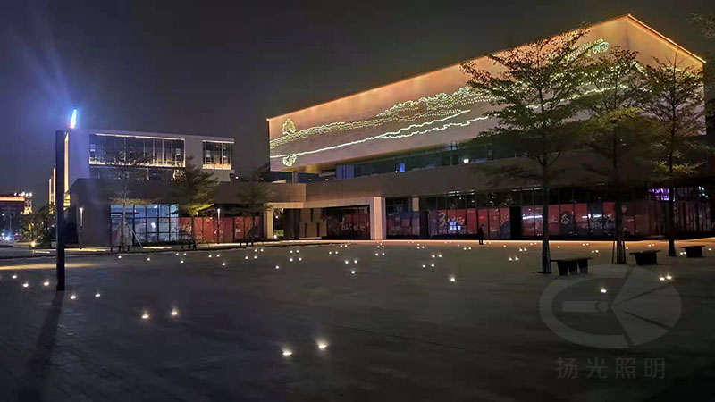 产业园区户外照明工程夜景图